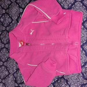 Girls Puma fleece jacket size 12 mos fuchsia pink